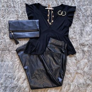 Urban Outfitters Jersey Flare Top